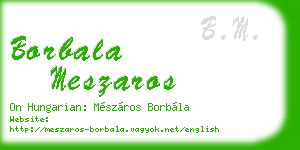 borbala meszaros business card